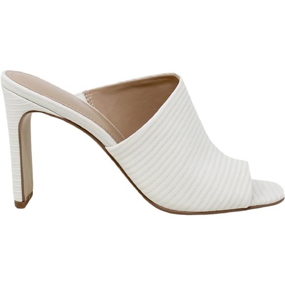 Charles by Charles David Womens Genie White Open Toe Slip On Mules Shoes - Picture 2 of 3